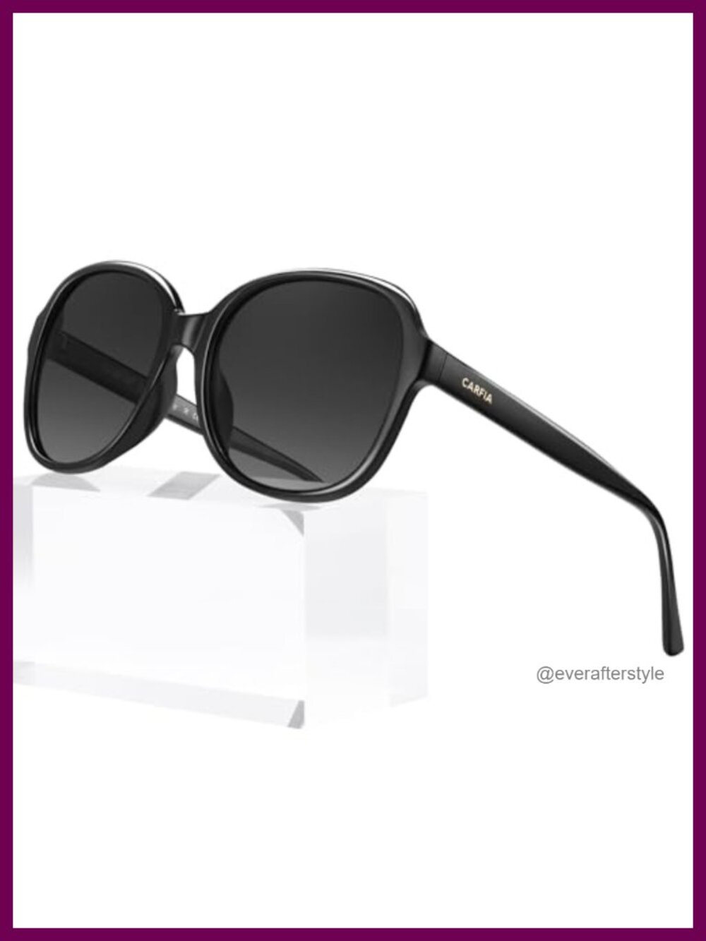 Polarized Retro Acetate Sunglasses for Women UV Protection Full Frame